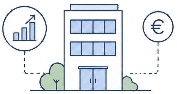 Illustration de l'autofinancement visé pour chaque opération